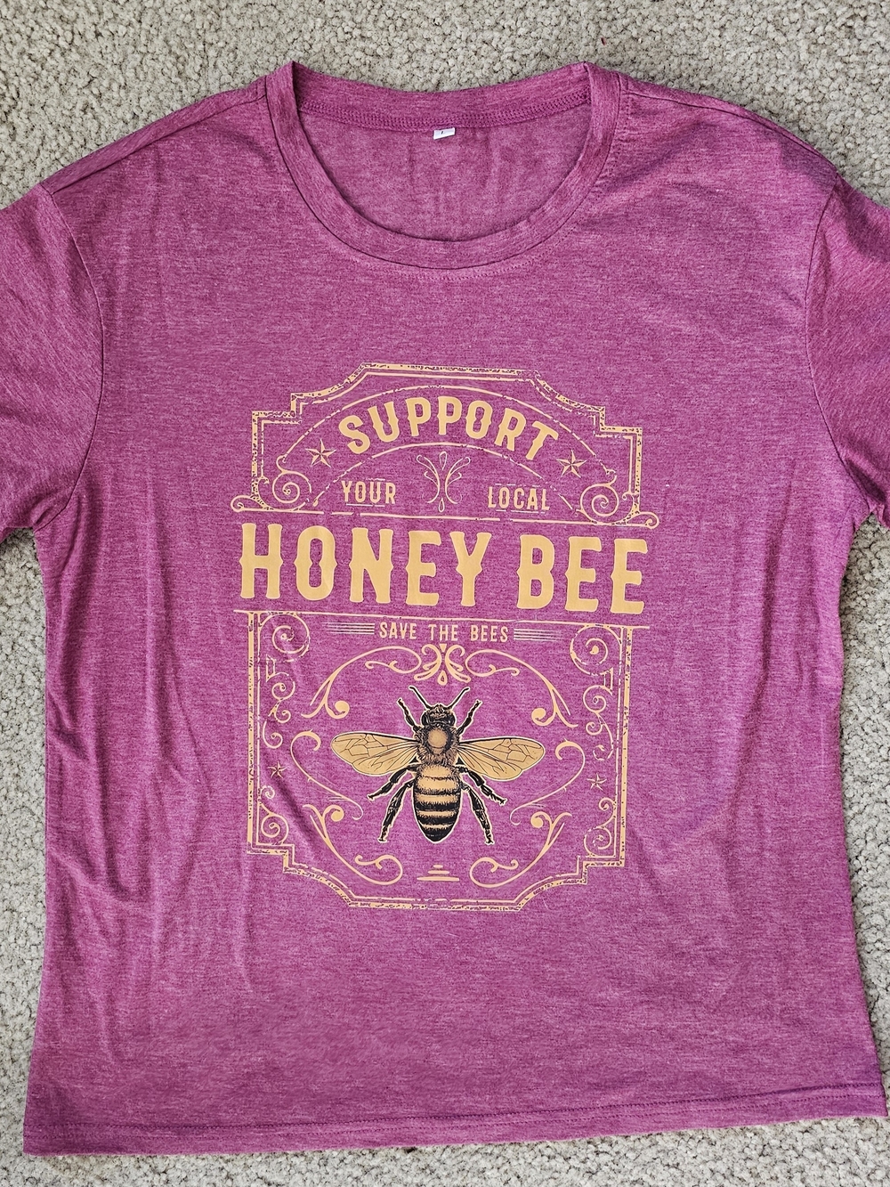 Pink "Honey Bee" Graphic Tee - Picture 2 of 4